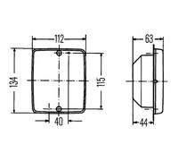 Bremsleuchte HELLA 2DA 003 236-331