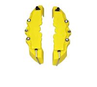 Bremssattel abdeckung 4 Stück / 2 3D ABS Bremssattelabdeckungen Bremsscheibengehäuse Passend für Audi BMW Mercedes-Benz Volkswagen Peugeot Fiat(2Pcs Yellow S Siz)