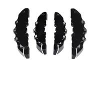 Bremssattel abdeckung 4 Stück / 2 3D ABS Bremssattelabdeckungen Bremsscheibengehäuse Passend für Audi BMW Mercedes-Benz Volkswagen Peugeot Fiat(4Pcs M and S Black)