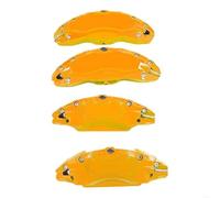 Bremssattel abdeckung Radnaben-Bremssattelabdeckung für Vorder- und Hinterachse (3-Zoll-Aluminium-Bremssattelabdeckungen, Modifikationszubehör)(Yellow)