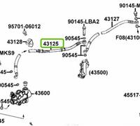 BREMSSATTEL HAUPTBREMSZYLINDER VORNE KYMCO MXU 500, 43125-LDB5-E00 OEM