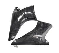 Bremssattel-Luftkühlung Passend für GUZZI V100 2022-2025 Motorrad Bremssattel Lufteinlass Kühlkanäle Carbon Faser Brems Kühler Abdeckung Bremssattelkühler(Gloss Plain NO LOGO)