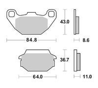 Bremssattel Paar 154HF 154 HF Für Kymco 50 MXER 2002-2004