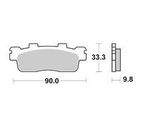 Bremssattel Paar 204CT 204 CT Für Kymco 300 DOWNTOWN / ABS 2009-2015