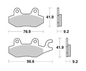 Bremssattel Paar 688HF 688 HF Für Kymco 125 DINK CLASSIC 2002-2006