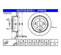 Ate 24.0110-0410.1 - Bremsscheibe