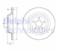 Bremsscheibe BG4754C DELPHI Für MERCEDES-BENZ