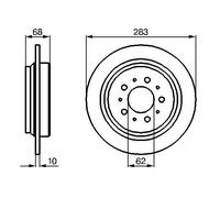 Bremsscheibe BOSCH 0986478445