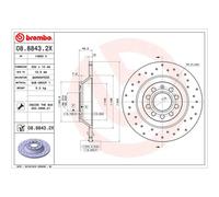 BREMBO 08.8843.2X Bremsscheibe