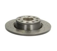 Bremsscheibe BREMBO 08.A202.1X, hinten, gelocht, perforiert, voll, 1 Stück
