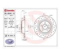 BREMBO Bremsscheibe BREMBO XTRA LINE 08.A540.1X