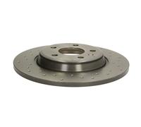 Bremsscheibe BREMBO 08.A759.1X, hinten, gelocht, perforiert, voll, 1 Stück