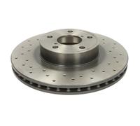 Bremsscheibe BREMBO 09.5674.2X, vorne, gelocht, belüftet, perforiert, 1 Stück