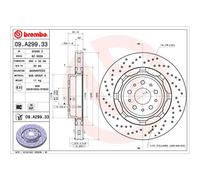 BREMBO 09.A299.33 Bremsscheibe