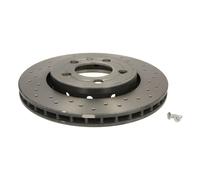 BREMBO Bremsscheibe XTRA LINE hinten rechts links Gelocht/innenbel. 256mm für SKODA VW SEAT (FAW) AUDI 09.A652.1X