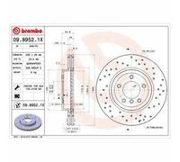 Bremsscheibe Brembo Xtra Line Brembo 09.8952.1X 1 Stück für BMW 3er E46 330D