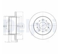 Bremsscheibe BG4061 DELPHI Für FIAT OPEL CITROËN PEUGEOT