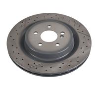 Bremsscheibe FEBI BILSTEIN 107722 hinten, belüftet, geschlitzt, hochkarbonisiert, 1 Stück