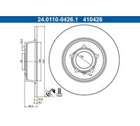 Bremsscheibe Hinterachse ATE 24.0110-0426.1
