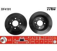 Bremsscheibe Hinterachse Für ACURA HONDA ACCORD CITY CIVIC CRX INTEGRA JAZZ