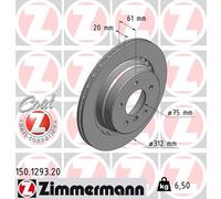 ZIMMERMANN Bremsscheibe 150.1293.20 für BMW