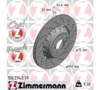 ZIMMERMANN Bremsscheibe 150.2943.70 für BMW