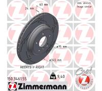 ZIMMERMANN Bremsscheibe 150.3461.55 für BMW
