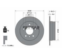 Bremsscheibe Hinterachse Textar 92099703