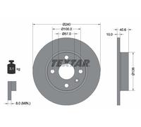Bremsscheibe Hinterachse Textar 92111003