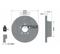 TEXTAR 92295505 Bremsscheibe