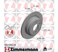 Zimmermann Bremsscheibe Hinterachse Voll [Hersteller-Nr. 150.1285.20] für BMW