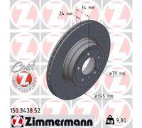 Zimmermann | Bremsscheibe | 150.3438.52