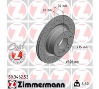 Bremsscheibe Hinterachse Zimmermann 150.3462.52