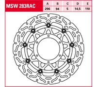 Bremsscheibe TRW MSW283RAC, 1 Stück