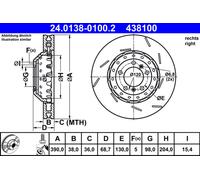 Bremsscheibe (pro Einheit) ATE 24.0138-0100.2