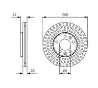 Bremsscheibe (pro Einheit) BOSCH 0 986 479 D30