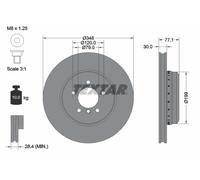 Bremsscheibe (pro Einheit) TEXTAR 92141825