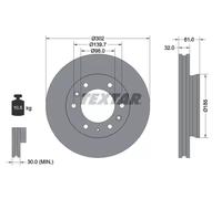 Bremsscheibe (pro Einheit) TEXTAR 92253403