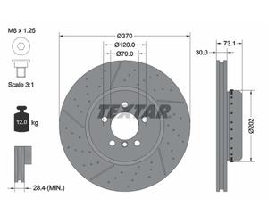 Bremsscheibe (pro Einheit) TEXTAR 92265425