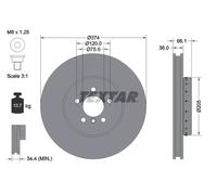 Bremsscheibe (pro Einheit) TEXTAR 92266125