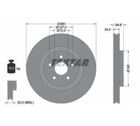 Bremsscheibe (pro Einheit) TEXTAR 92281905