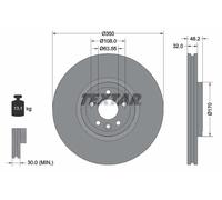 Bremsscheibe (pro Einheit) TEXTAR 92308205