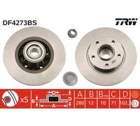 Bremsscheibe (pro Einheit) TRW DF4273BS