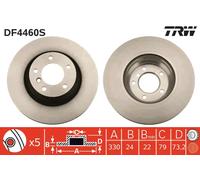 Bremsscheibe (pro Einheit) TRW DF4460S