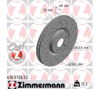 Bremsscheibe (pro Einheit) ZIMMERMANN 610.3726.52