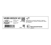 1x Bremsscheibe SKF VKBD 80324 V2 passend für OPEL VAUXHALL