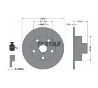 Bremsscheibe Hinterachse Textar 92072103