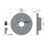 Bremsscheibe Hinterachse Textar 92122005
