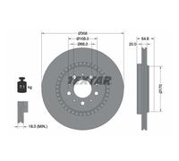 Bremsscheibe TEXTAR 92126803 hinten, belüftet, 1 Stück