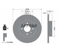 Bremsscheibe TEXTAR 92175103